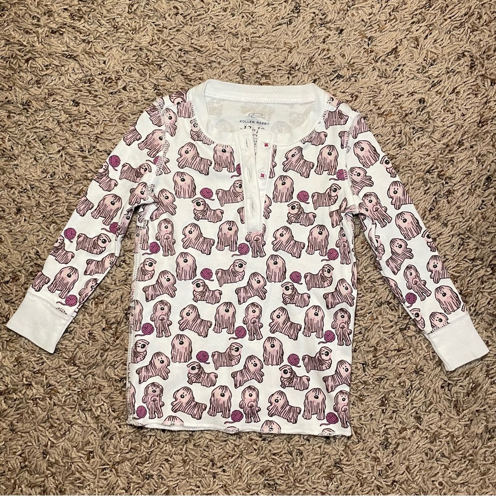 Roller Rabbit Pajama‎ Top 12-18 months